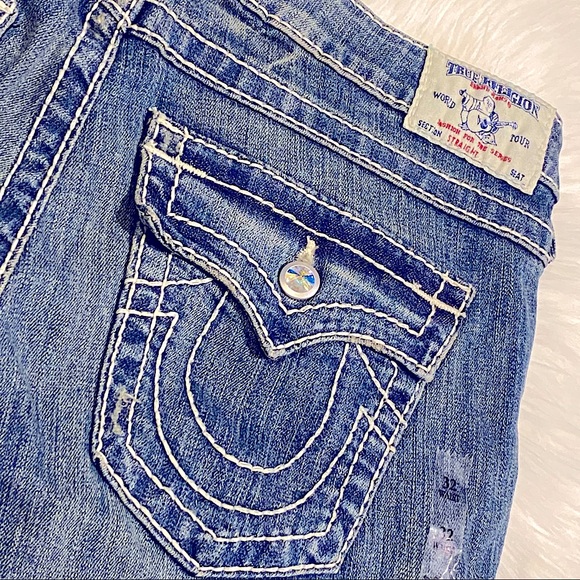 🆕 Vintage TRUE RELIGION ✖️SWAROVSKI CRYSTAL Jeans - Picture 5 of 16